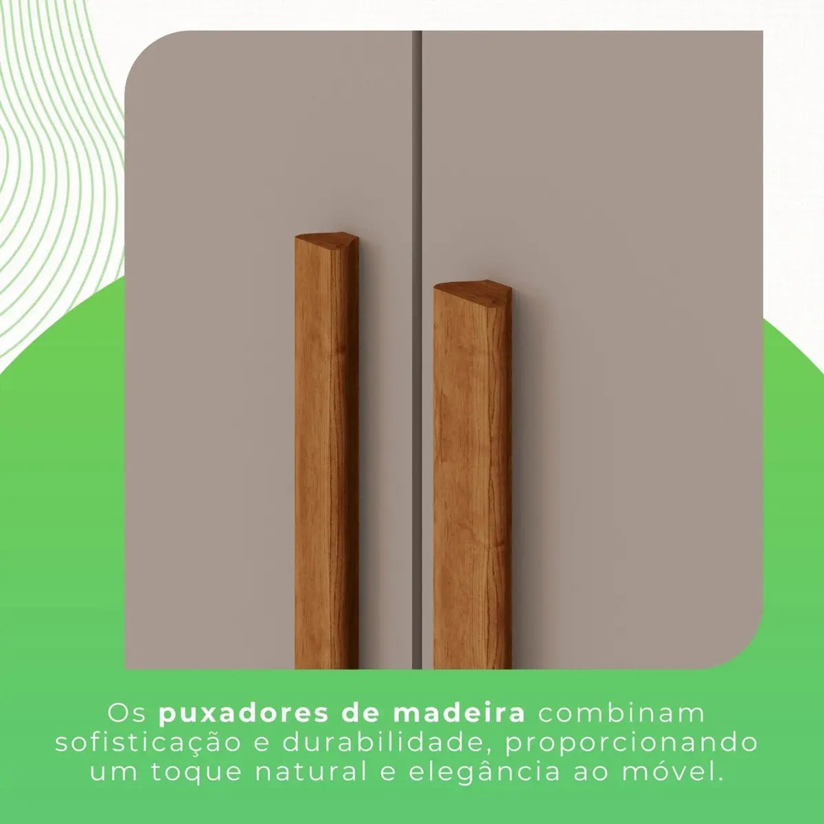 Guarda-roupa Casal 6 Portas 2 Gavetas França Espresso Móveis cor cinamomo off-white