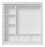 Guarda Roupa Casal Madesa Mônaco 3 Portas Correr Espelho Cor Branco 1093D81E