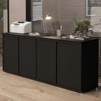 Buffet Aparador Com 4 Portas Para Escritório 180cm Tundra