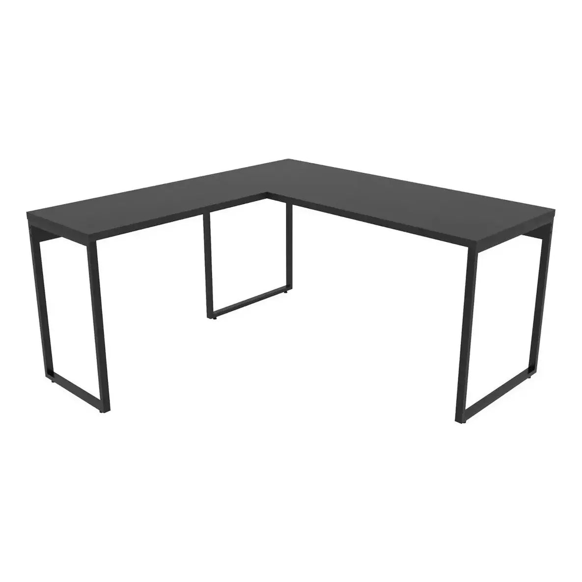 Mesa de Escritório em L Estilo Industrial 1,50mX1,50m Kuadra