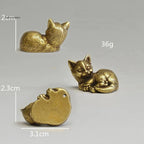 Estatuetas de Gatos em Bronze