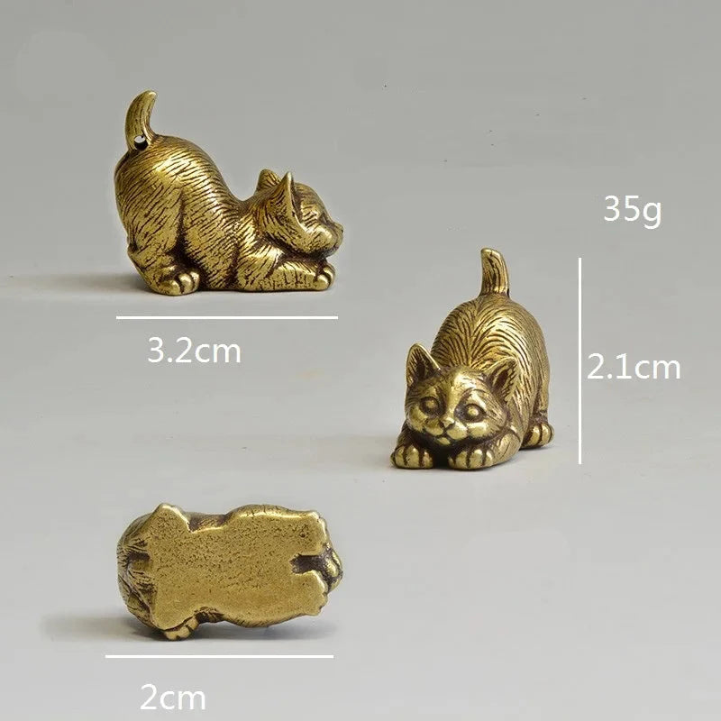 Estatuetas de Gatos em Bronze
