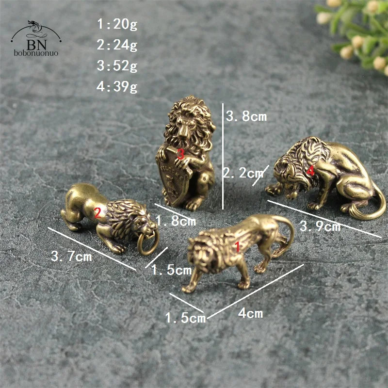 Miniatura Leão Decorativo em Cobre