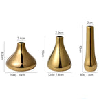 Vaso de Cerâmica Luxo Dourado para Decoração