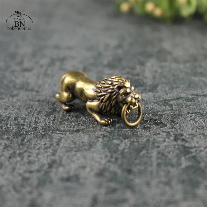 Miniatura Leão Decorativo em Cobre
