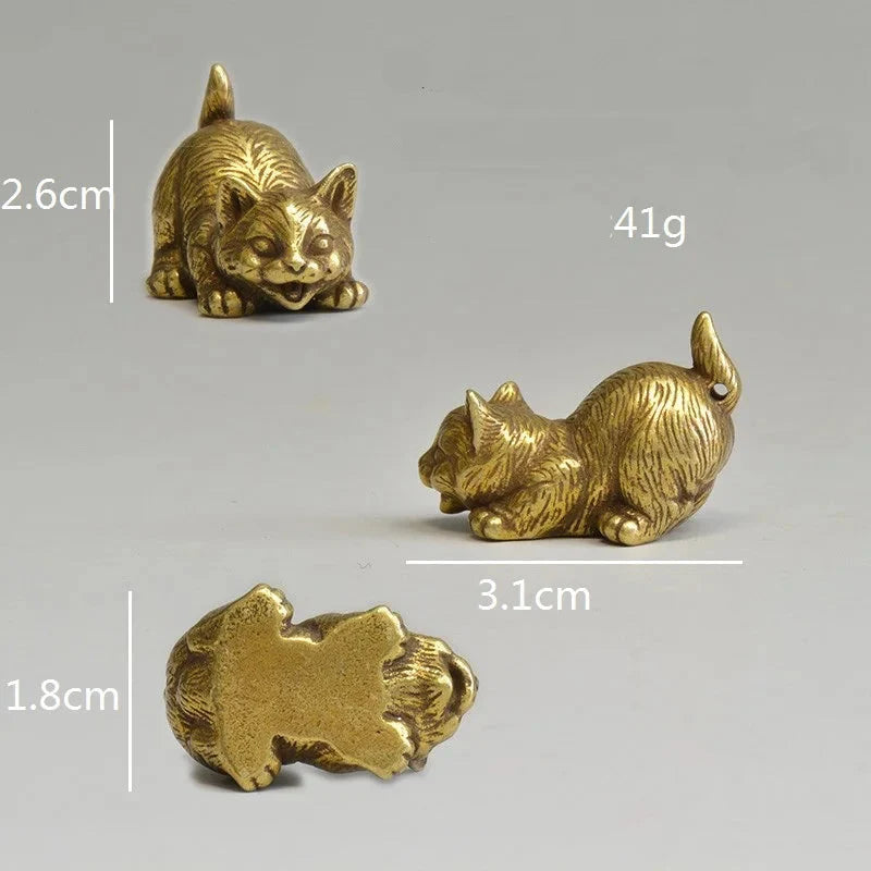 Estatuetas de Gatos em Bronze