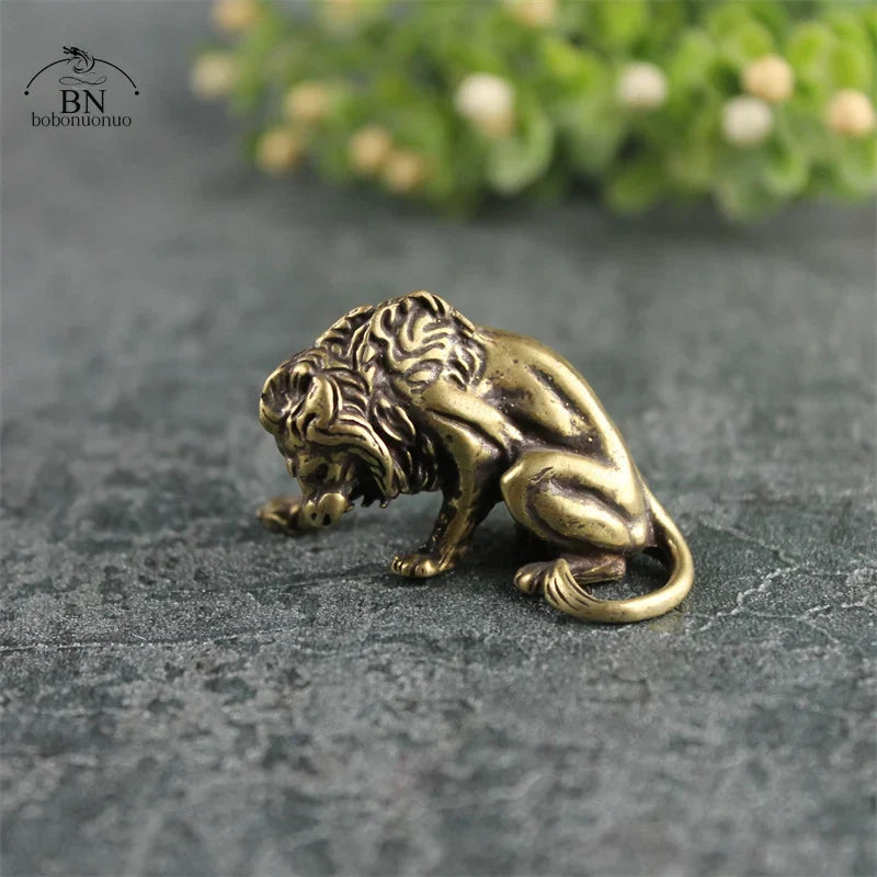Miniatura Leão Decorativo em Cobre