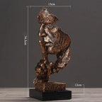 Escultura Silêncio em Resina