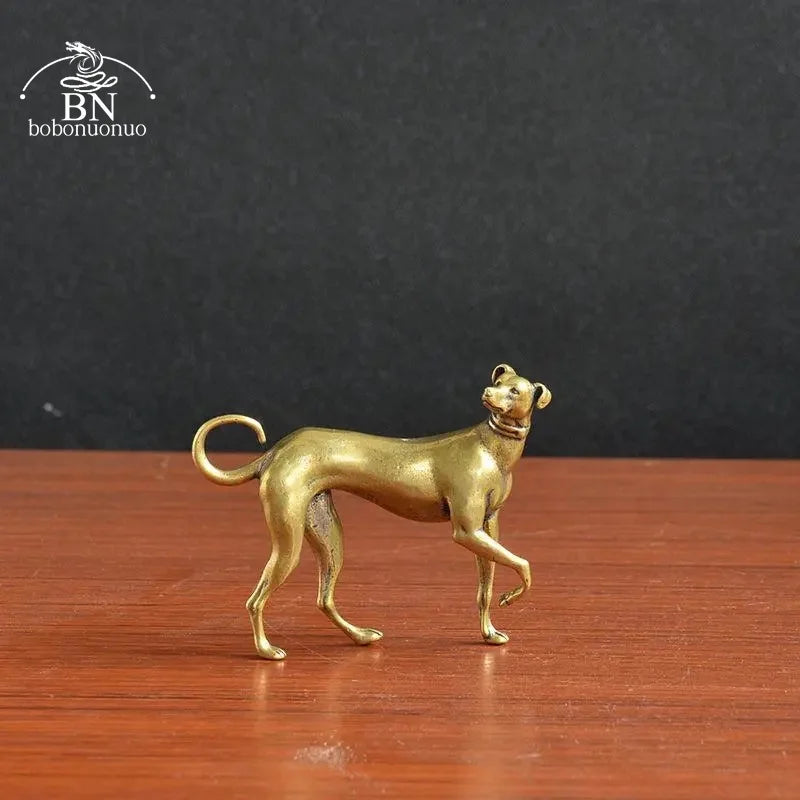Miniatura Cachorro Decorativo em Cobre
