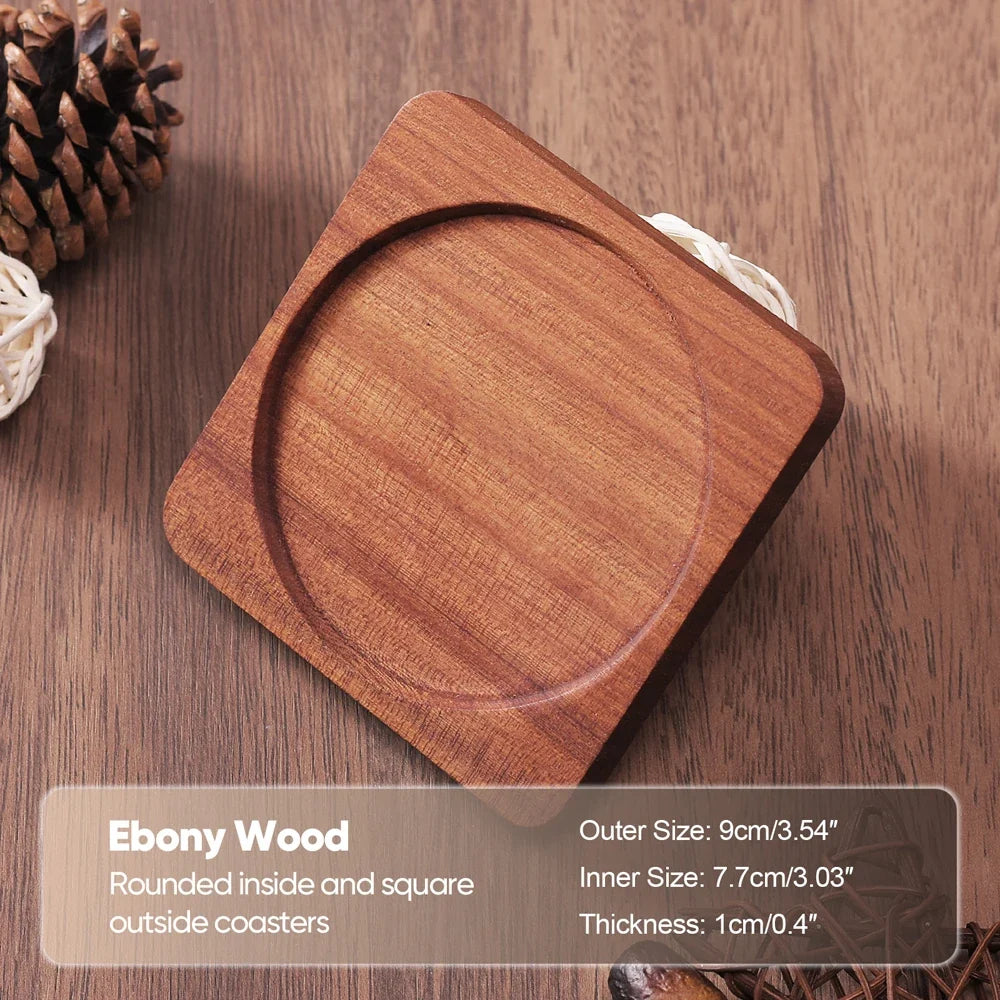 Porta-Copos de Madeira Nogueira e Faia