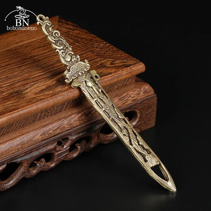 Miniatura Espada com Dragão em Cobre