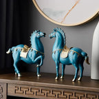 Escultura de Cavalo em Resina para Decoração de Ambientes