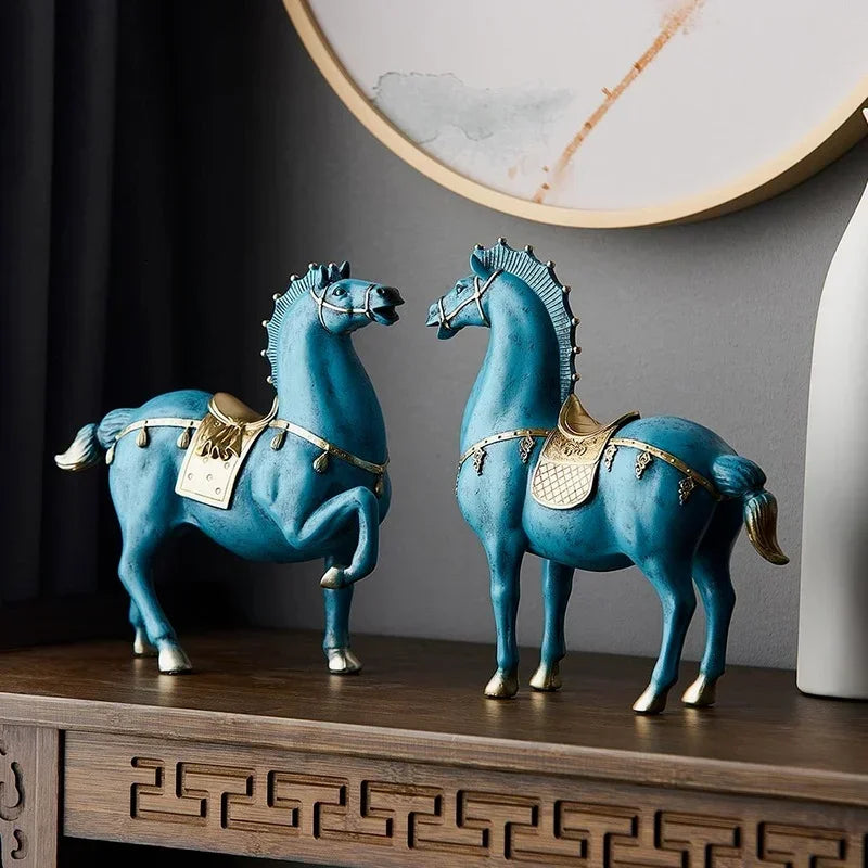 Escultura de Cavalo em Resina para Decoração de Ambientes