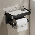 Suporte de Papel Higiênico Luxo com Prateleira
