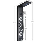 Painel de Chuveiro LED com Massagem e Display Digital