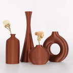 Conjunto de 4 Vasos Decorativos Multicoloridos