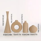 Conjunto de 4 Vasos Decorativos Multicoloridos