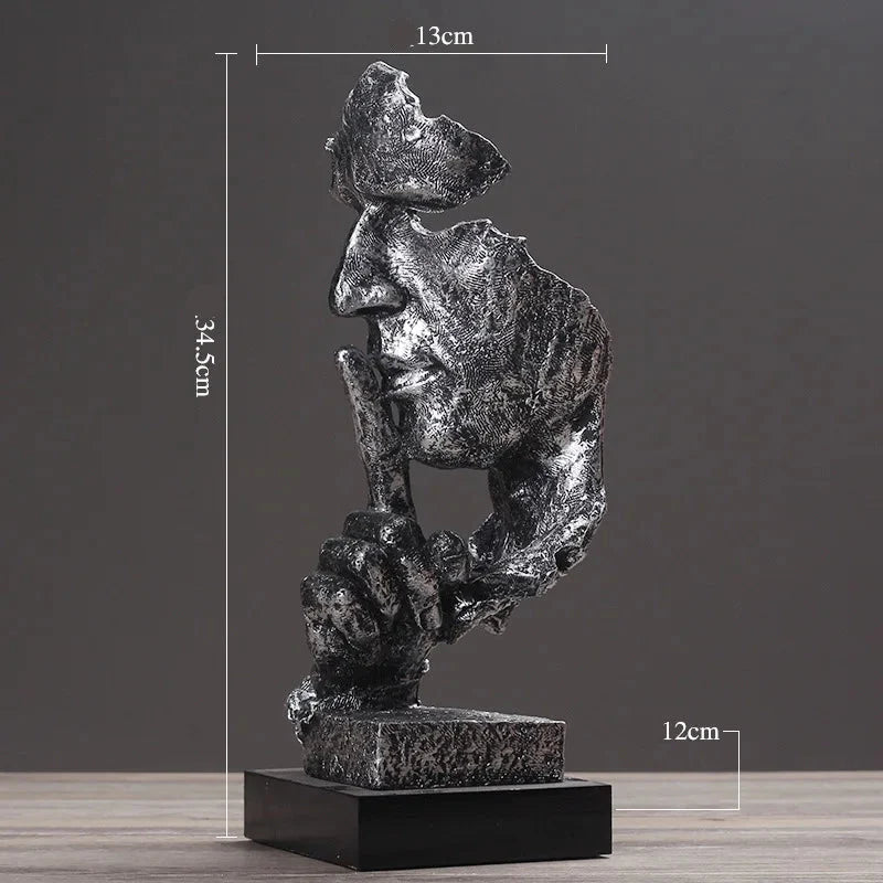 Escultura Silêncio em Resina