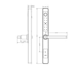 Fechadura Biométrica TTLock para Portas de Vidro
