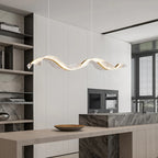 Lustre LED Ondulado Moderno