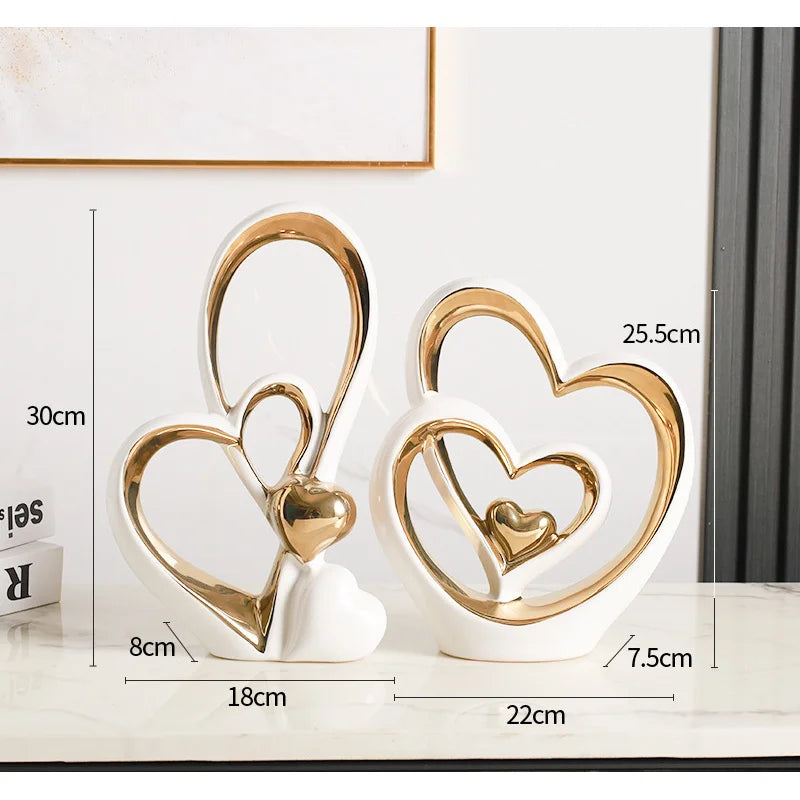 Escultura Coração Minimalista