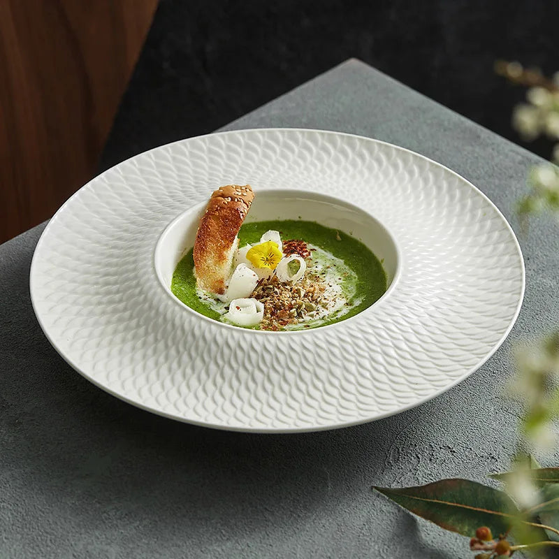 Prato de Porcelana Dragão e Fênix