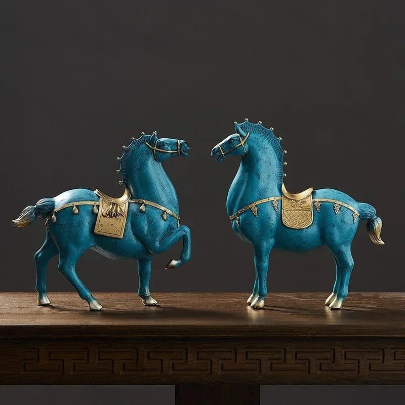 Escultura de Cavalo em Resina para Decoração de Ambientes