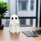 Estátua Decorativa de Fantasma com Gesto Divertido