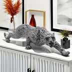 Escultura Leopardo em Resina