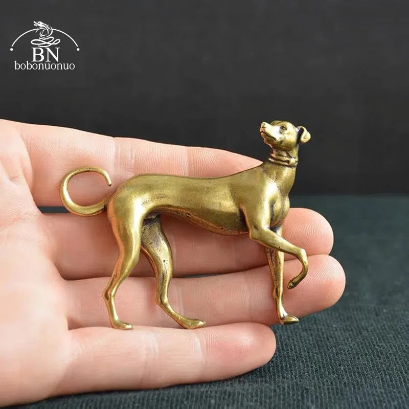 Miniatura Cachorro Decorativo em Cobre