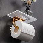 Suporte de Papel Higiênico com Prateleira