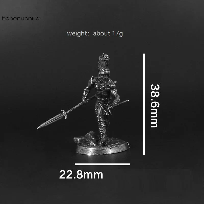 Miniatura Cavaleiro Medieval em Cobre