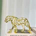 Escultura Leopardo em Metal