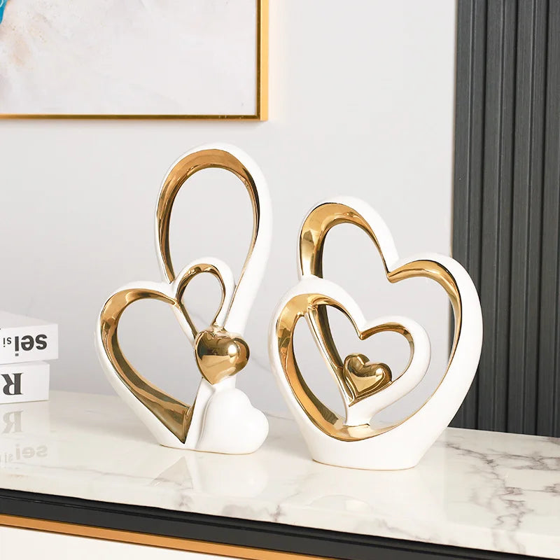Escultura Coração Minimalista
