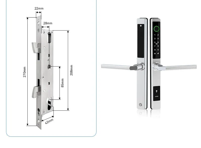 Fechadura Biométrica TTLock para Portas de Vidro