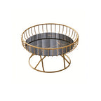 Fruteira em Metal com Design Geométrico