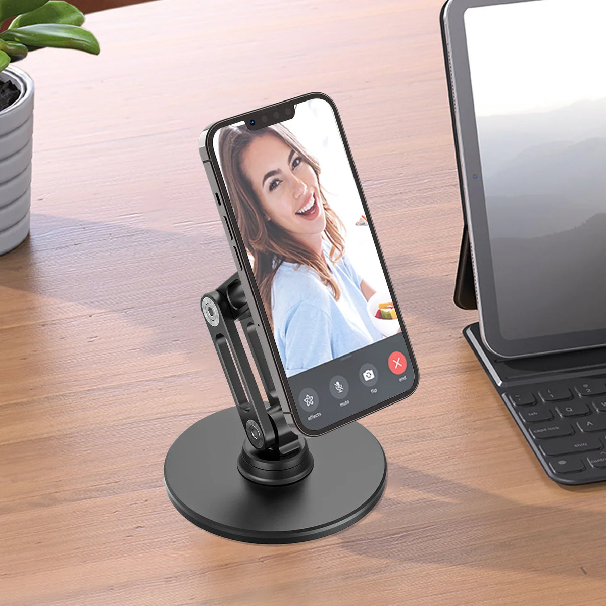 Suporte Magnético Rotativo 360° para Smartphones
