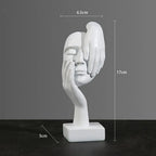 Estátua Abstrata de Resina para Decoração Elegante