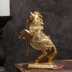 Estátua de Cavalo Majestic Golden