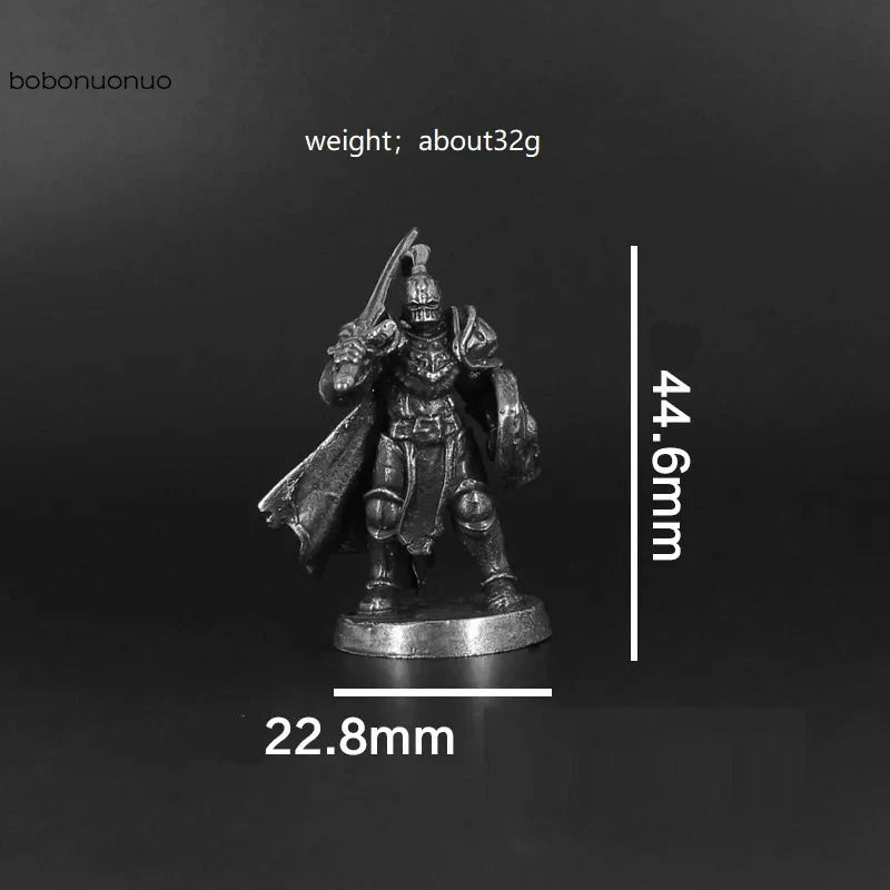 Miniatura Cavaleiro Medieval em Cobre