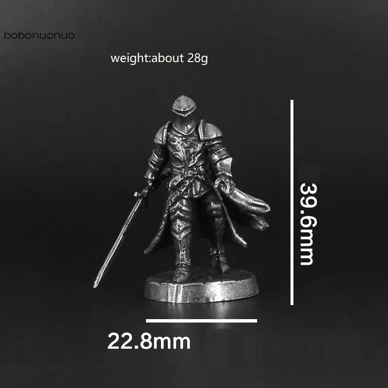 Miniatura Cavaleiro Medieval em Cobre