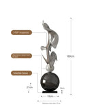 Escultura Geométrica de Luxo para Decoração Moderna