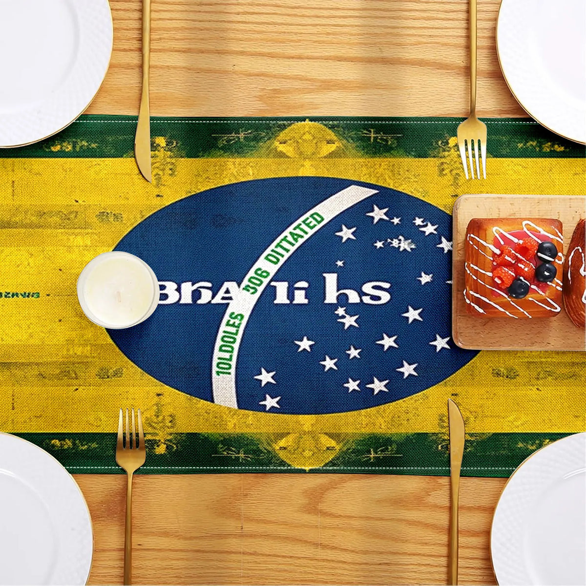 Bandeira de Mesa Estilo Brasileiro