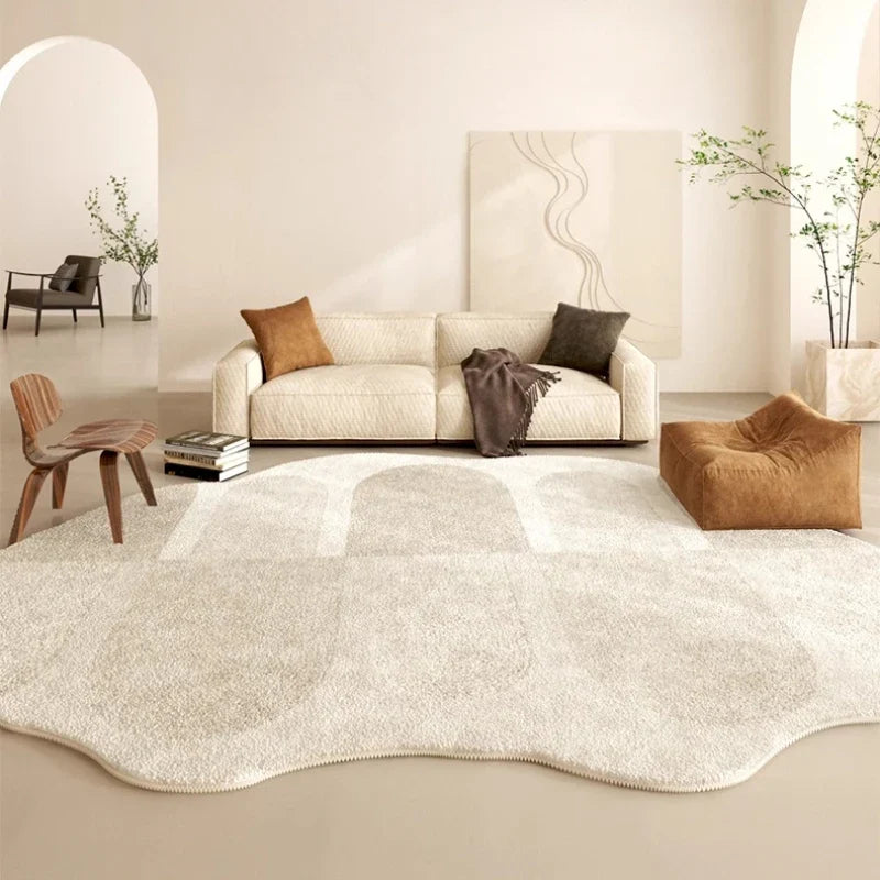 Tapete Creme Francês Irregular para Sala