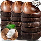 Tigelas de Coco Natural Reutilizáveis com Colher