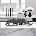 Escultura Leopardo em Resina