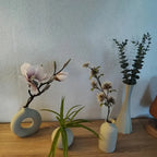 Conjunto de 4 Vasos Decorativos Multicoloridos
