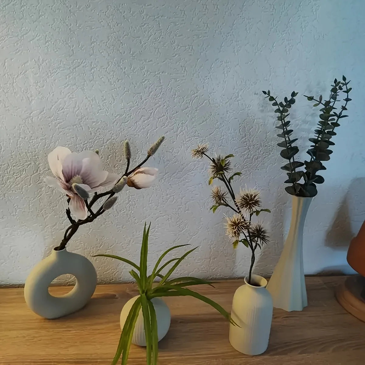 Conjunto de 4 Vasos Decorativos Multicoloridos