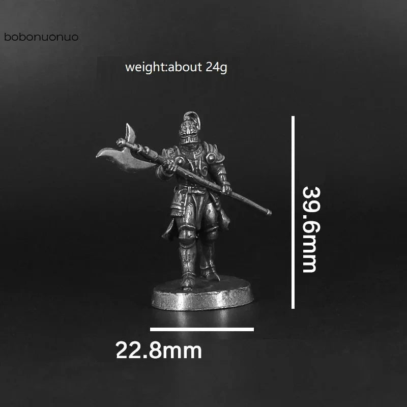 Miniatura Cavaleiro Medieval em Cobre