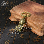 Miniatura Pequeno Buda em Cobre